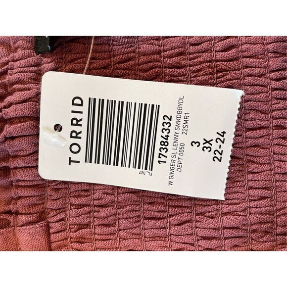 NWT Torrid W Ginger SL Lenny Top Women’s Sz 3/3X/22-24 - Picture 6 of 8